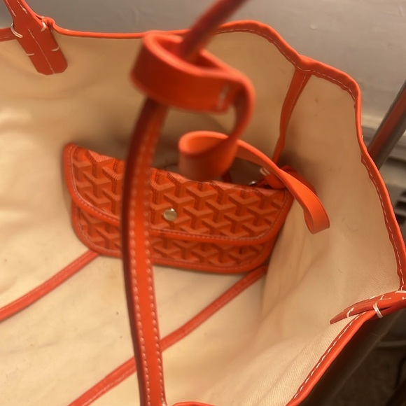 Designer inspired  Orange Tote Bag GYD - Picture 5 of 7
